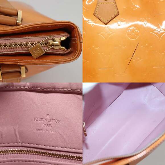LOUIS VUITTON Monogram Vernis Houston Bag Marshmallow Pink M91302 - Picture 11 of 13